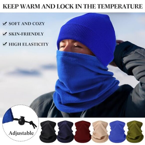96-Piece Winter Hat Gloves Scarf Set Bulk Knit Fleece Adult Unisex main image 4